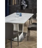 BLANCO FOLDING TABLE, TABLE TOP - WHITE MARMUR, LEGS - WHITE order